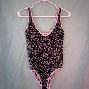 Bodycon Shaping Scoop-V Neck Bodysuit. Worn Once, New Condition. FREE SHIPPING.